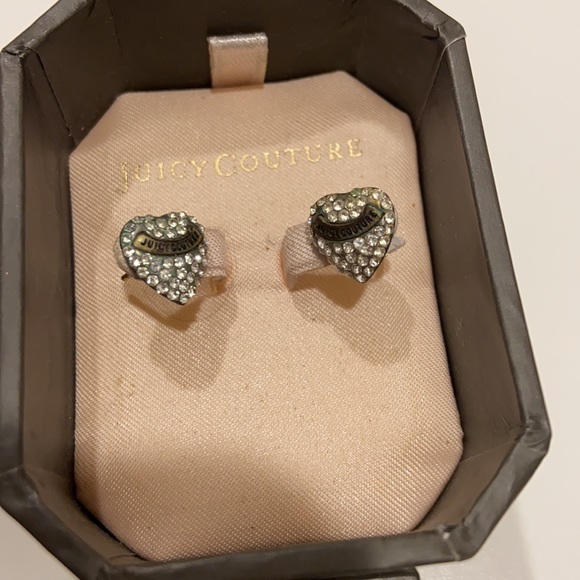 Juicy Couture paved heart earrings - Picture 2 of 2